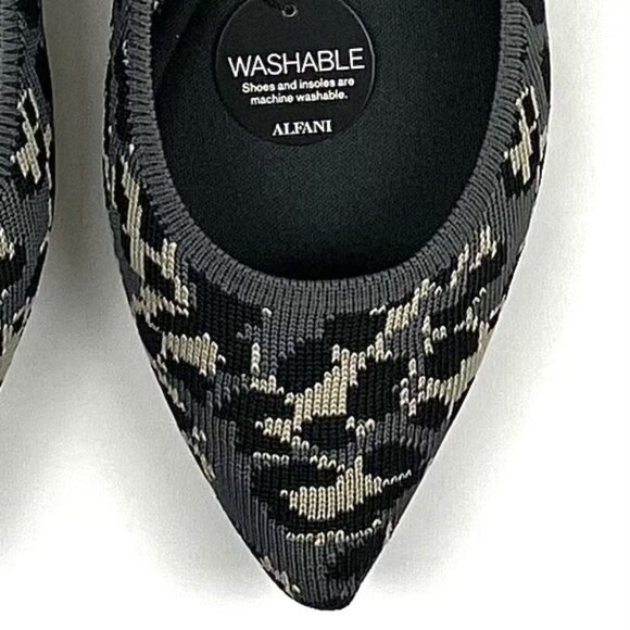 Alfani Step 'N Flex Poppyy Pointed Toe Knit Flat, 7 - Picture 4 of 8